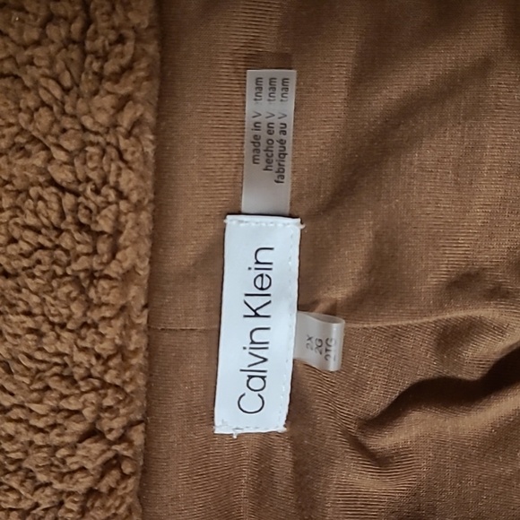 Ladies Calvin Klein Sherpa Coat - Picture 7 of 9